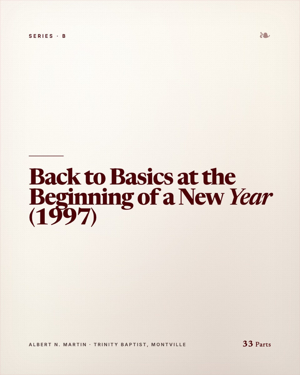 Back to Basics at the Beginning of a New Year (1997)